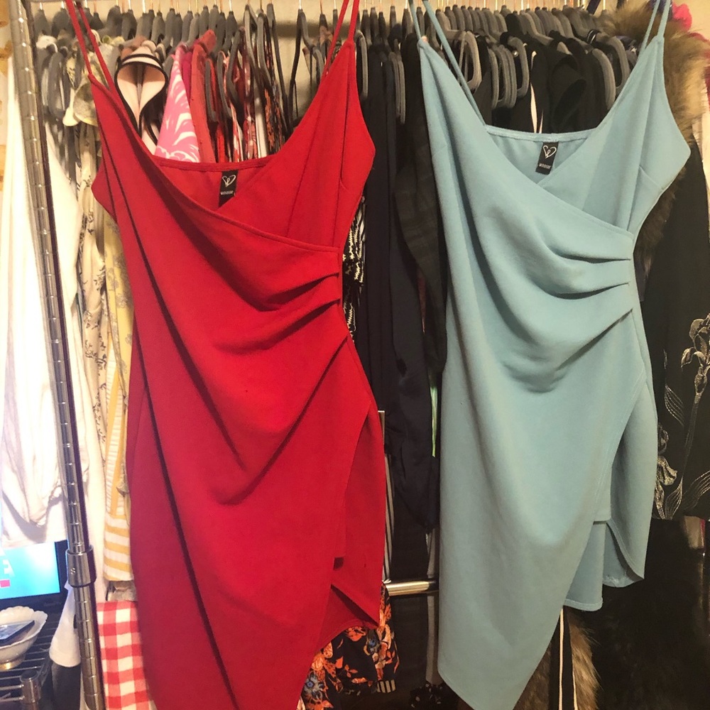 Gorgeous + Sexy Faux Wrap Dress